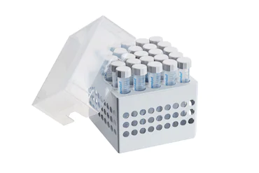 艾本德儲存盒 5 × 5, 可放置 25  個試管，15  mL，2  件，高 127  mm，5  英寸，聚丙烯材料，可耐受最低 -86  °C，可高溫高壓滅菌，帶蓋子并具有數(shù)字字母標(biāo)識