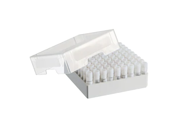 艾本德儲存盒 9 × 9, 可放置 81  個螺旋蓋（凍存）管， 1  –  2  mL，3  件，高 53  mm，2  英寸，聚丙烯材料，可耐受最低 -86  °C，可高溫高壓滅菌，帶蓋子并具有數(shù)