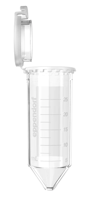 艾本德Eppendorf Conical Tubes 25 mL 帶鎖扣蓋 SnapTec?, 25 mL, 無菌、無熱原, 無RNase和DNase, 無DNA, 無色, 150 個 (6 包 × 
